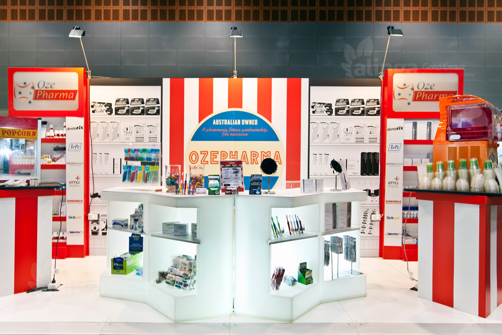 Ozepharma exhibition display photography